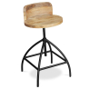 Buy Onawa vintage industrial style stool Natural wood 58481 in the Europe