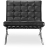 Buy City Armchair with Matching Ottoman - Premium Leather Black 13184 - in the EU