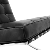 Buy City Armchair with Matching Ottoman - Premium Leather Black 13184 with a guarantee