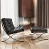 Buy City Armchair with Matching Ottoman - Premium Leather Black 13184 - prices