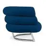 Buy Designer armchair - Faux leather upholstery - Biven Dark blue 16500 at MyFaktory