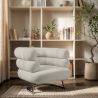 Buy Designer armchair - Faux leather upholstery - Biven Black 16500 - prices