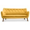 Buy Poet Sofa (3-Seater) Scandinavian design - Fabric Red 54722 - in the EU