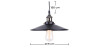 Buy Edison 161 Pendant Lamp – Aluminum Black 50859 at MyFaktory