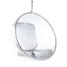 Buy Designer hanging armchair - Faux leather upholstery - Pop Silver 13199 - in the EU