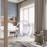 Buy Designer hanging armchair - Faux leather upholstery - Pop Silver 13199 - prices