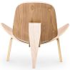 Buy Designer armchair - Scandinavian armchair - Faux leather upholstery - Luna Ivory 16774 with a guarantee