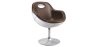 Buy Aviator Style Design Swivel Armchair - Upholstered in PU Brown 25622 - in the EU