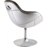 Buy Armchair with armrests - Aviator design - Leather and metal - Tulipa Brown 25622 - prices