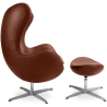 Buy Special Edition Bold chair with Ottoman - Premium Leather Vintage brown 13661 at MyFaktory