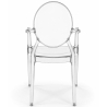 Buy Transparent Dining Chair - Armrest Design - Louis King Transparent 16461 - prices