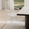 Buy Transparent Dining Chair - Armrest Design - Louis King Transparent 16461 - in the EU