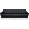 Buy Design Sofa Kanel  (3 seats) - Premium Leather Black 13247 - in the EU