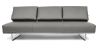 Buy Sofa Bed SQUAR (Convertible) - 3 Seater - Faux Leather Grey 14621 at MyFaktory