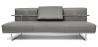 Buy Sofa Bed SQUAR (Convertible) - 3 Seater - Faux Leather Grey 14621 in the Europe