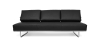 Buy Sofa Bed SQUAR (Convertible) - 3 Seater - Premium Leather Black 14622 - in the EU