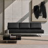 Buy Sofa Bed SQUAR (Convertible) - 3 Seater - Premium Leather Black 14622 with a guarantee