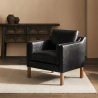 Buy 2211 Design Living room Armchair - Premium Leather Black 15447 in the Europe