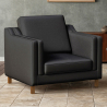 Buy 2211 Design Living room Armchair - Premium Leather Black 15447 - prices