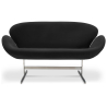 Buy Swin Sofa (2 seats) - Fabric Black 13911 - in the EU