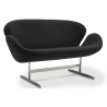 Buy Swin Sofa (2 seats) - Fabric Black 13911 - prices