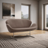 Buy Swin Sofa (2 Seater) - Fabric Black 13911 - prices