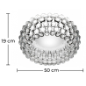Buy Crystal Ceiling lamp 50cm Transparent 58432 in the Europe