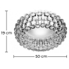 Buy Crystal Ceiling lamp 50cm Transparent 58432 - prices
