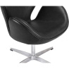 Buy Swivel Armchair Leather - Office Armchair - Swin  Black 13664 home delivery