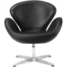 Buy Swivel Armchair Leather - Office Armchair - Swin  Black 13664 - in the EU