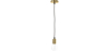 Buy Design hanging lamp - Edison Style Gold 58545 at MyFaktory