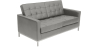 Buy Design Sofa Kanel 2 seater - Faux Leather Grey 13242 in the Europe