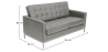 Buy Design Sofa Kanel 2 seater - Faux Leather Grey 13242 - prices