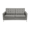 Buy Design Sofa Kanel  (2 seats) - Faux Leather Grey 13242 - in the EU