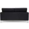 Buy Design Sofa Kanel (2 seats) - Premium Leather Black 13243 at MyFaktory