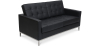 Buy Design Sofa Kanel (2 seats) - Premium Leather Black 13243 in the Europe