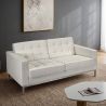 Buy Design Sofa Kanel (2 seats) - Premium Leather Black 13243 - prices