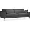 Buy Design Living-room Sofa - 3 seater - Fabric Dark grey 26729 home delivery