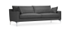Buy Design Living-room Sofa - 3 seater - Fabric Dark grey 26729 - in the EU