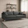 Buy Design Living-room Sofa - 3 seats - Fabric Dark grey 26729 - prices
