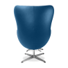 Buy Bold Chair with Ottoman - Faux Leather Dark blue 13658 in the Europe