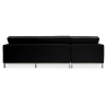 Buy Design Corner Sofa Kanel - Left Angle - Premium Leather Black 15186 - in the EU