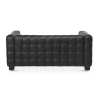 Buy Design Sofa Lukus (2 seats) - Faux Leather Black 13252 in the Europe