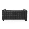 Buy Design Sofa Lukus (2 seats) - Faux Leather Black 13252 in the Europe