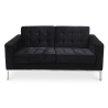 Buy 2 seats Sofa Kanel - Fabric Black 13241 - in the EU
