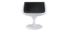 Buy Lounge Chair - White Design Chair - Fabric Upholstery - Brandy Black 13158 in the Europe
