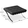 Buy City Ottoman - Premium Leather Black 58377 in the Europe