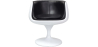 Buy Lounge Chair - White Designer Chair - Upholstered in Leather - Brandy Black 13159 at MyFaktory