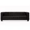 Buy Design Sofa Lukus (3 seats) - Faux Leather Black 13255 - in the EU