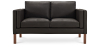 Buy Design Sofa 2332 - 2 seater - Premium Leather Black 13922 at MyFaktory